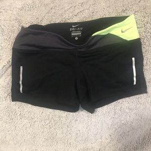 Nike dri-fit spandex shorts